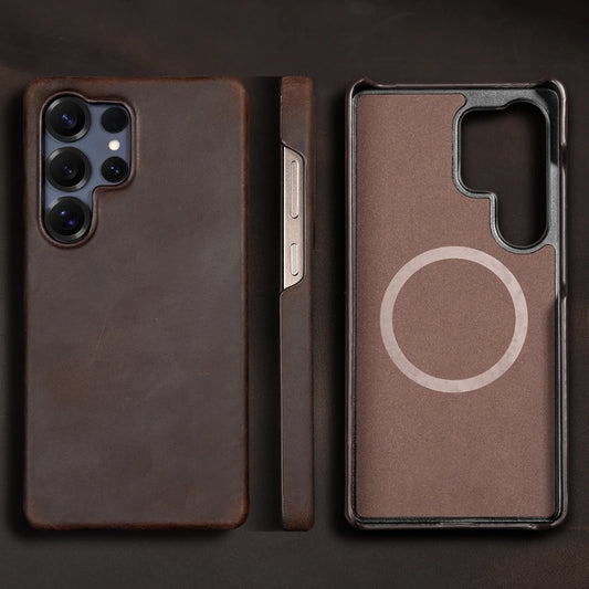 Magnetic Retro Leather Case for Samsung Galaxy S24 & S25