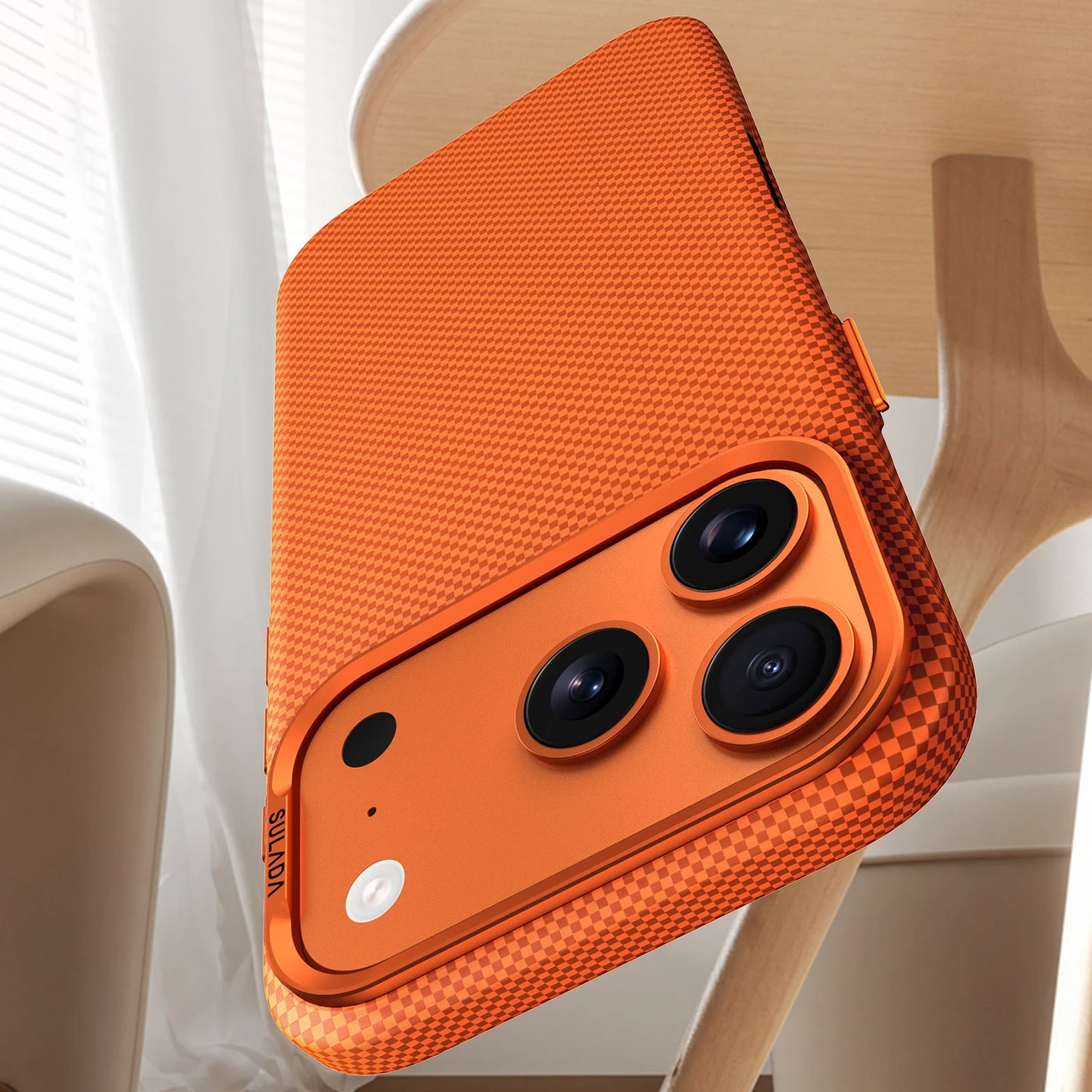 Kevlar Magnetic Stand Case – Ultra Slim Armor Cover for iPhone Pro Models