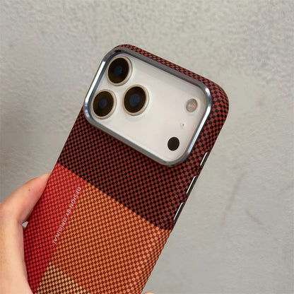 Carbon Fiber Magnetic iPhone Case – Slim Shockproof Armor Cover