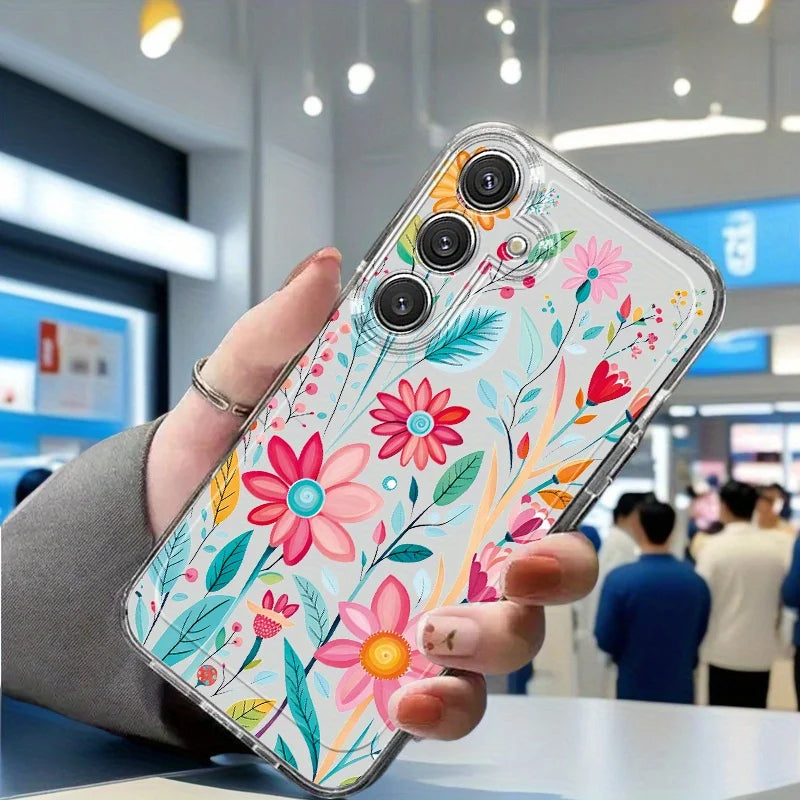 Premium Floral Crystal Case for Samsung Galaxy