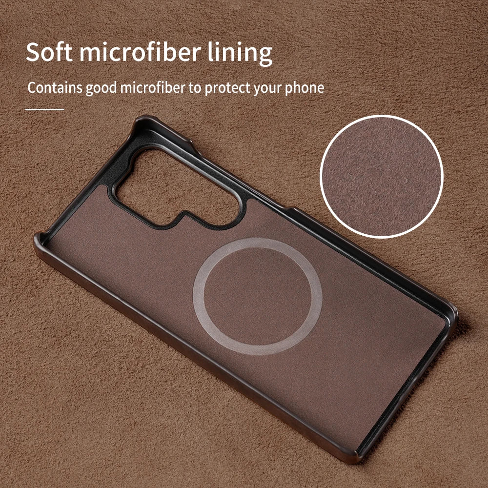 Magnetic Retro Leather Case for Samsung Galaxy S24 & S25