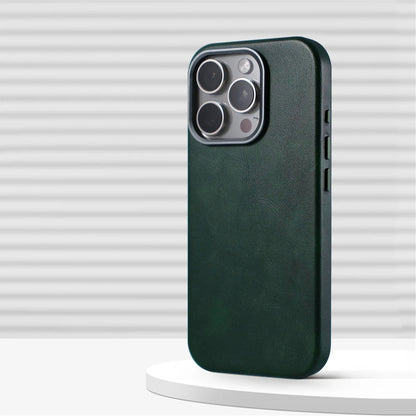 Retro Leather MagSafe Case – Elegant Business Protection