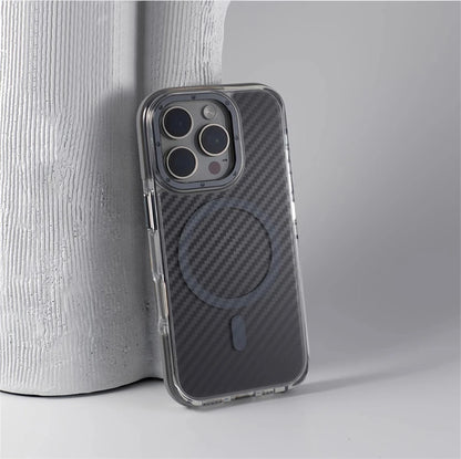 Carbon Fiber Texture MagSafe Case for iPhone Pro Max Series