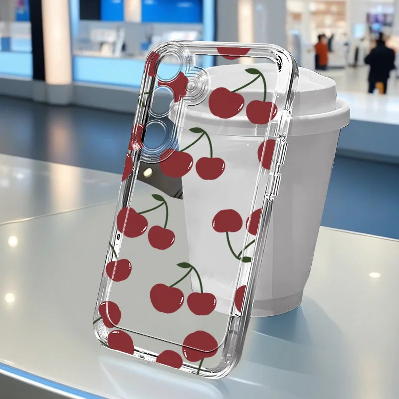 Premium Floral Crystal Case for Samsung Galaxy