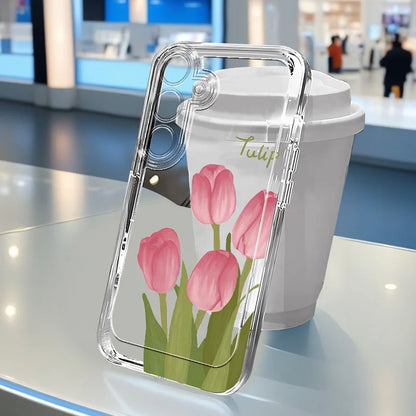 Premium Floral Crystal Case for Samsung Galaxy