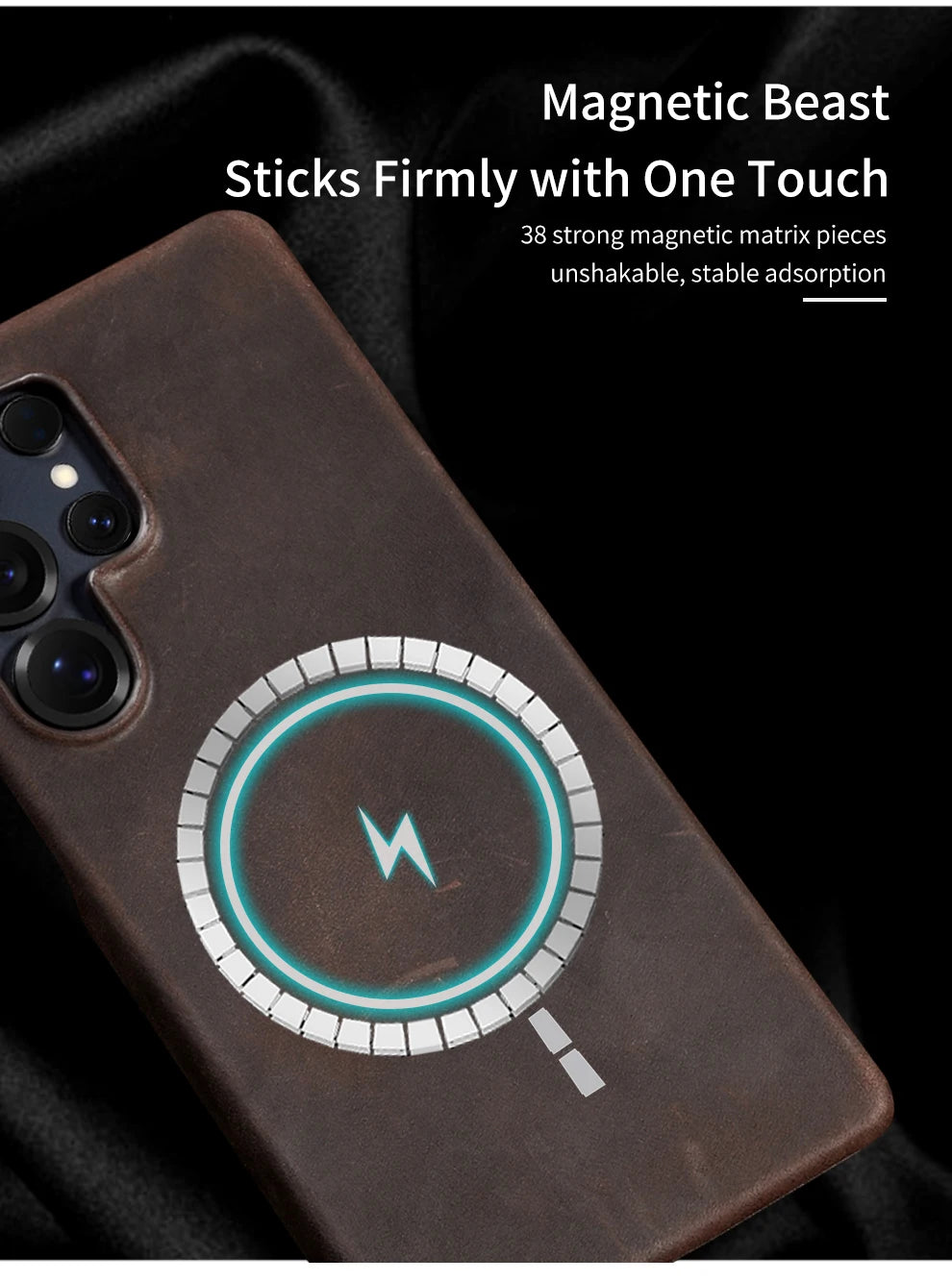 Magnetic Retro Leather Case for Samsung Galaxy S24 & S25