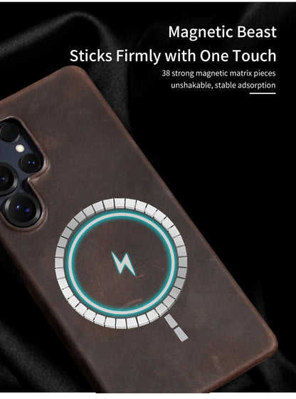 Magnetic Retro Leather Case for Samsung Galaxy S24 & S25