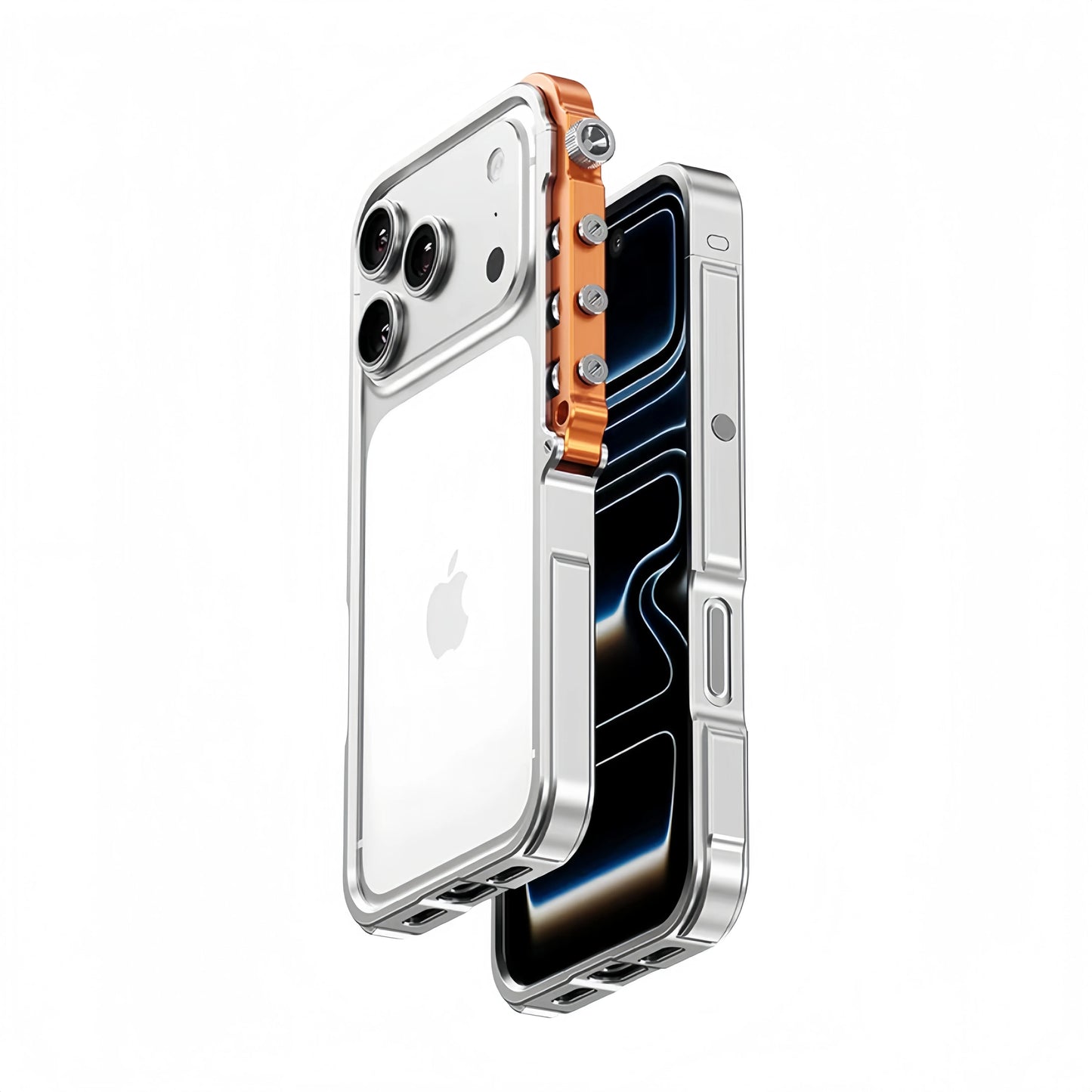 Metal Armor iPhone Case – Cyberpunk Aluminum Frame Protection