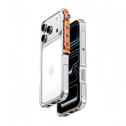 Metal Armor iPhone Case – Cyberpunk Aluminum Frame Protection