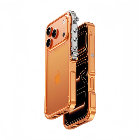 Metal Armor iPhone Case – Cyberpunk Aluminum Frame Protection