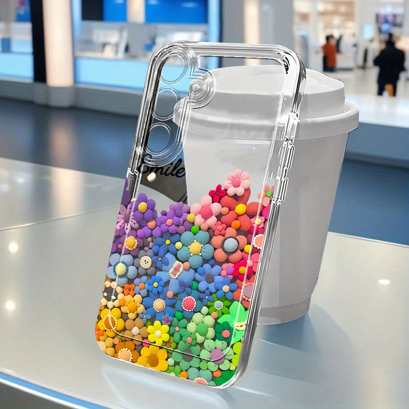 Premium Floral Crystal Case for Samsung Galaxy