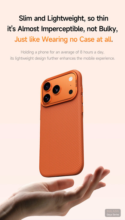 Kevlar Magnetic Stand Case – Ultra Slim Armor Cover for iPhone Pro Models