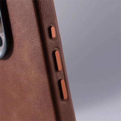 Retro Leather MagSafe Case – Elegant Business Protection