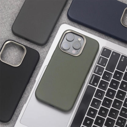 MagSafe PU Leather Alloy Frame Case – iPhone Pro Max Series