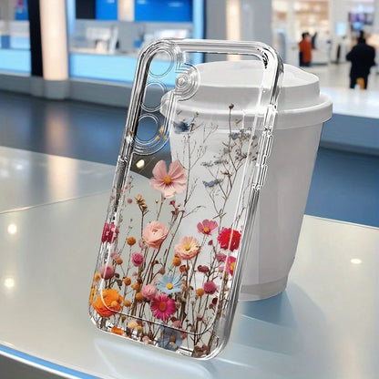 Premium Floral Crystal Case for Samsung Galaxy