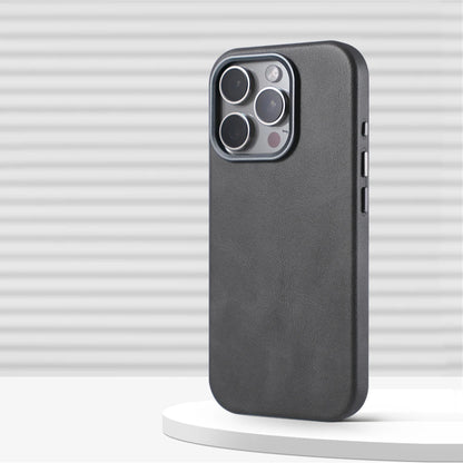 Retro Leather MagSafe Case – Elegant Business Protection