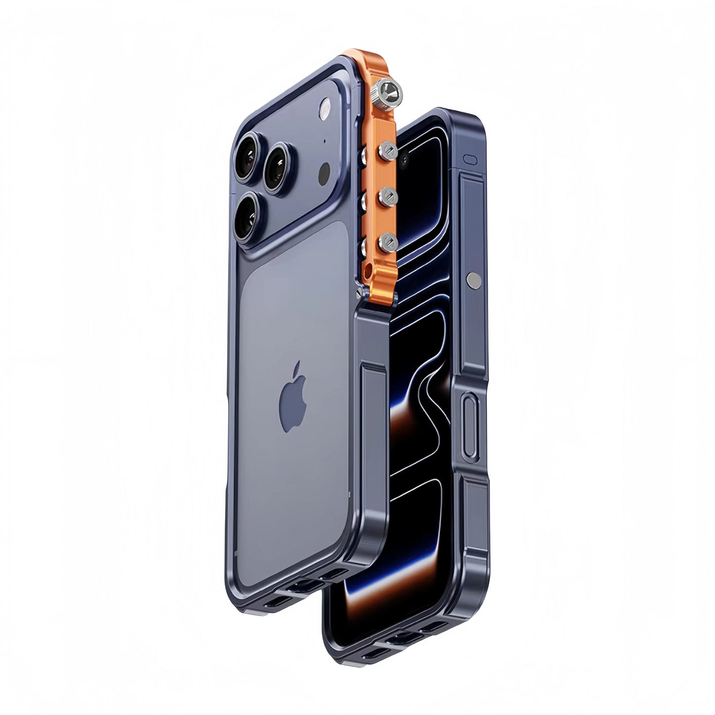 Metal Armor iPhone Case – Cyberpunk Aluminum Frame Protection