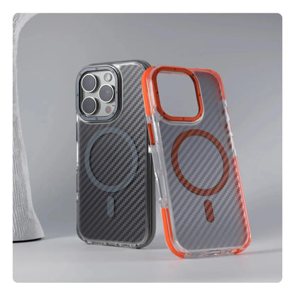 Carbon Fiber Texture MagSafe Case for iPhone Pro Max Series
