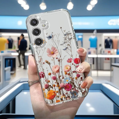 Premium Floral Crystal Case for Samsung Galaxy