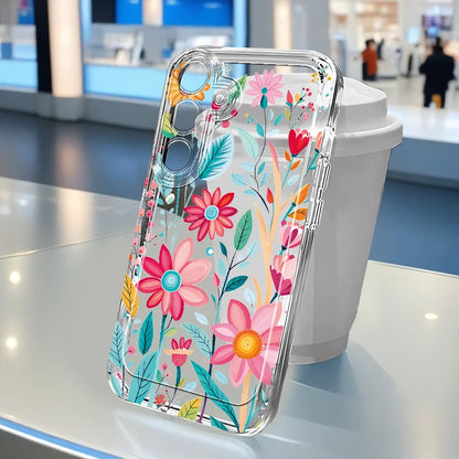 Premium Floral Crystal Case for Samsung Galaxy