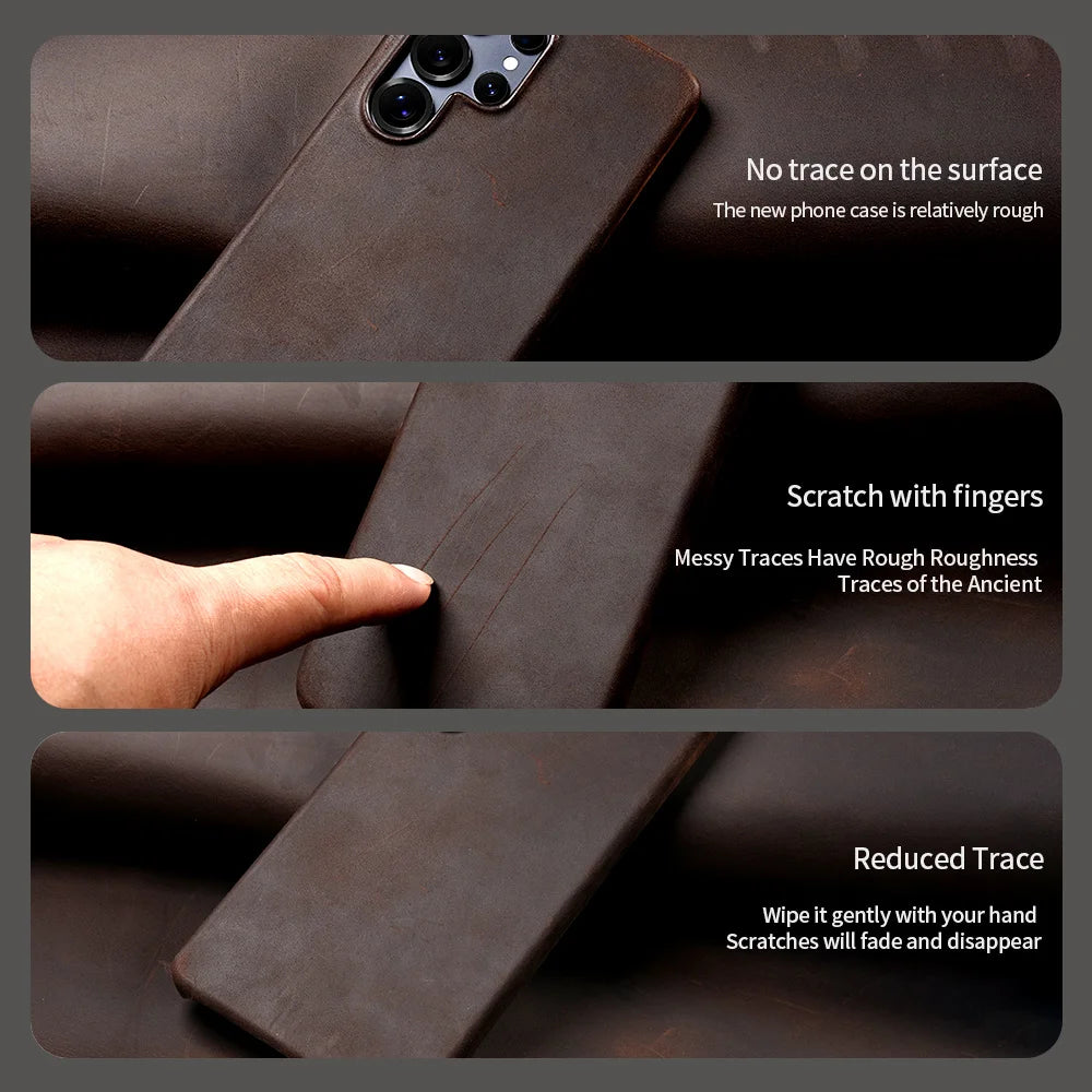 Magnetic Retro Leather Case for Samsung Galaxy S24 & S25